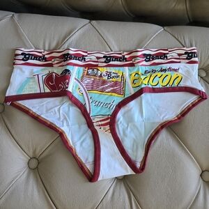 Ginch Gonch Love Bacon Panties Briefs Underware Live Like A Kid Size L